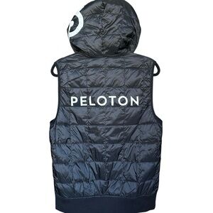 Peloton x TAION Hooded Down Puffer Vest | Black | Size XL